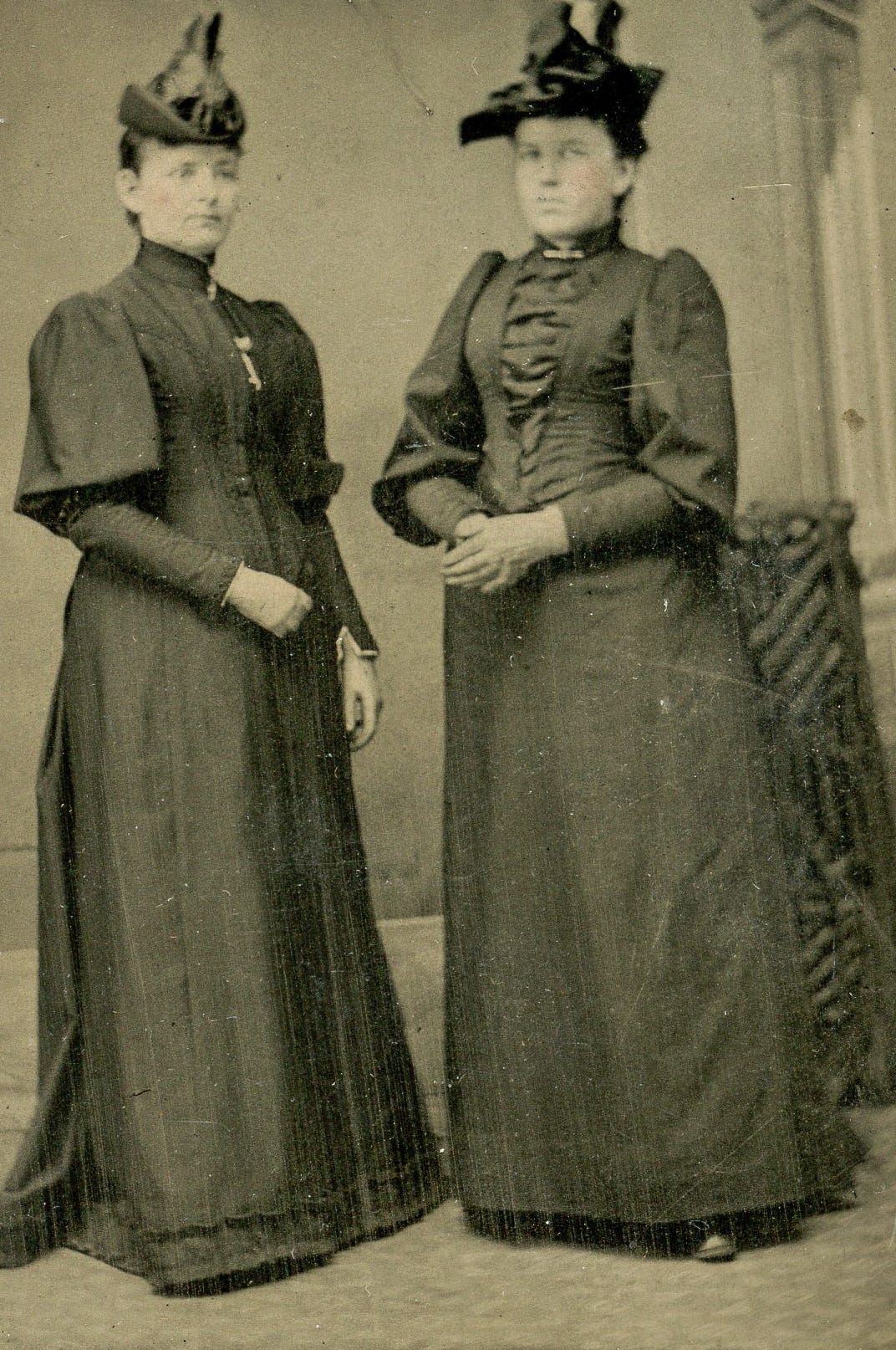 Two woman in portrait photo