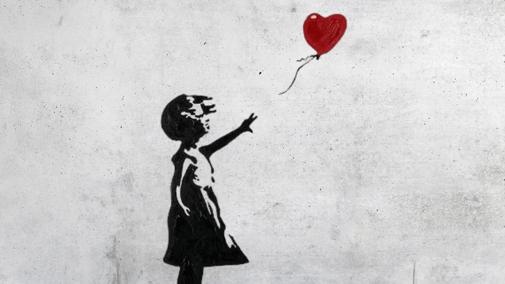 Graffiti de Banksy : L'histoire de la fille au Ballon - KunstLoft