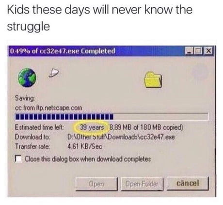 Cries in dial up - 9GAG