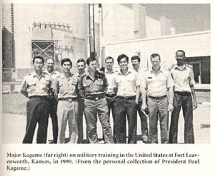 Paul Kagame training at Fort Leavenworth