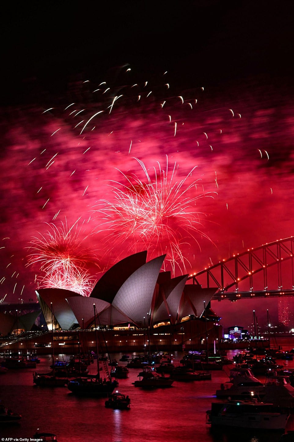 SYDNEY: A huge display stunned millions in Sydney, Australia