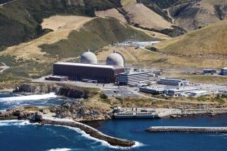 FILE - An aerial photo shows the Diablo Canyon Nuclear Power Plant, California's last nuclear power plant, in Avila Beach, Calif., June 20, 2010. On Thursday, June 13, 2024, former state and federal officials joined environmentalists to spotlight soaring cost estimates for keeping the plant running beyond 2025. (Joe Johnston/The Tribune via AP, File)