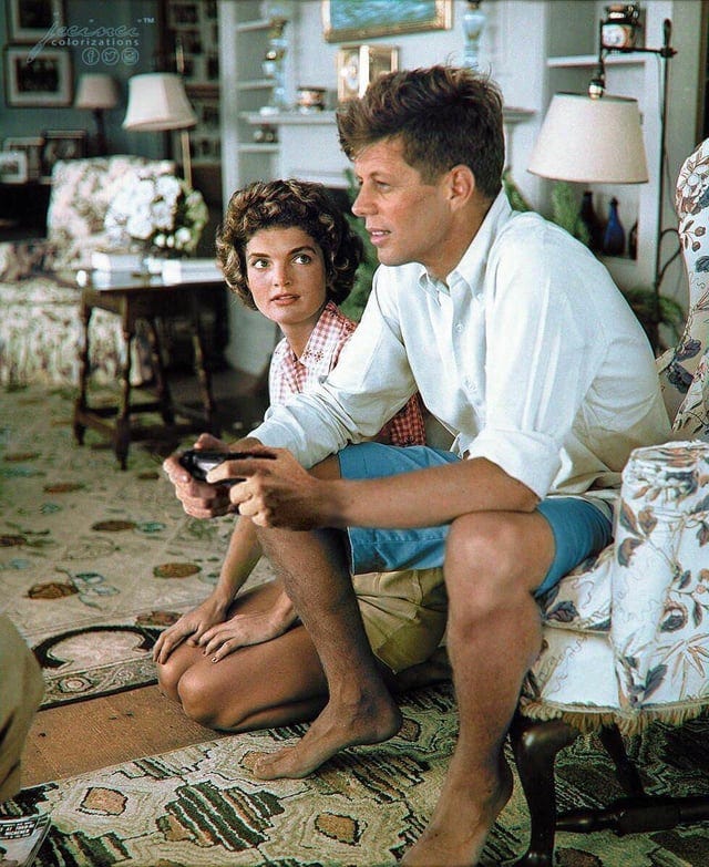 JFK playing Civ VI on Xbox Series X prior to his election win (circa 1960)  : r/fakehistoryporn