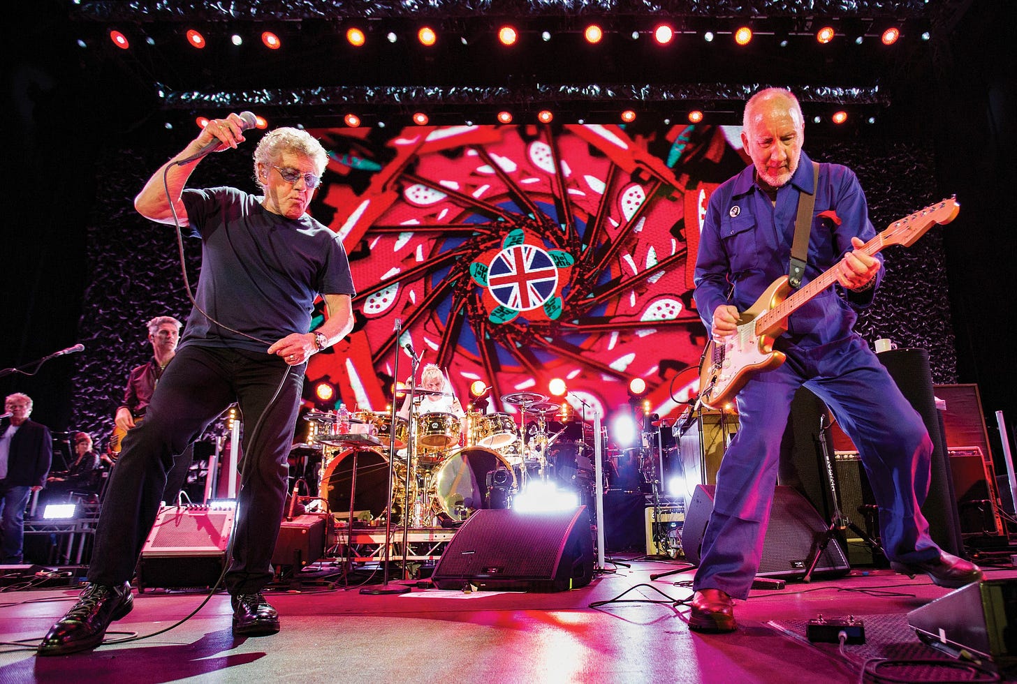 Roger Daltrey (left) and Pete Townshend front The Who, who played Wembley Stadium in 2019 with a 50-piece orchestra. The resulting "The Who with Orchestra Live at Wembley" was released March 21, 2023.