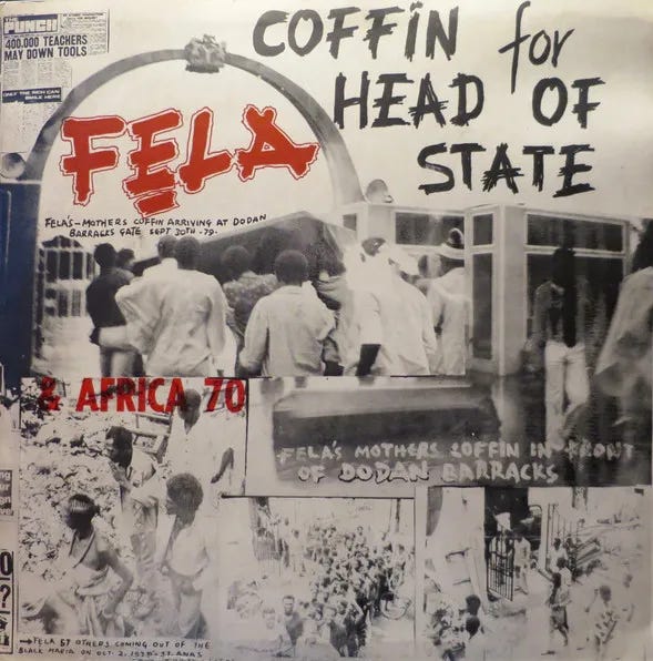 Cover art for Coffin for Head of State by Fela & Africa 70