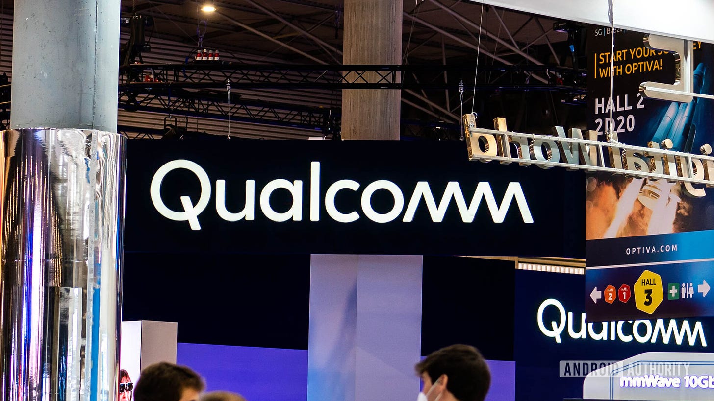 Qualcomm logos at MWC