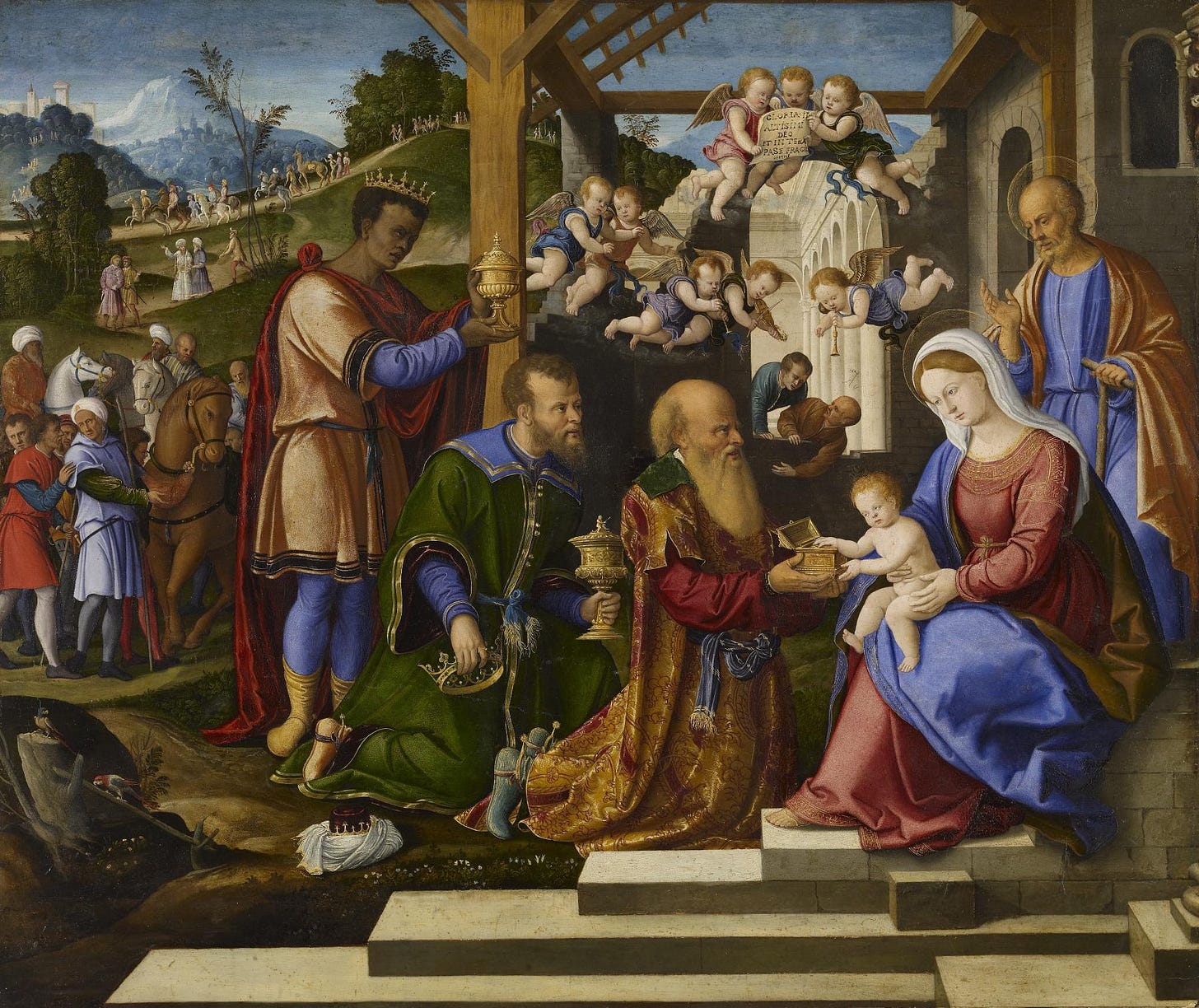 File:Girolamo da Santacroce - The Adoration of the Three Kings - Walters  37261.jpg - Wikimedia Commons