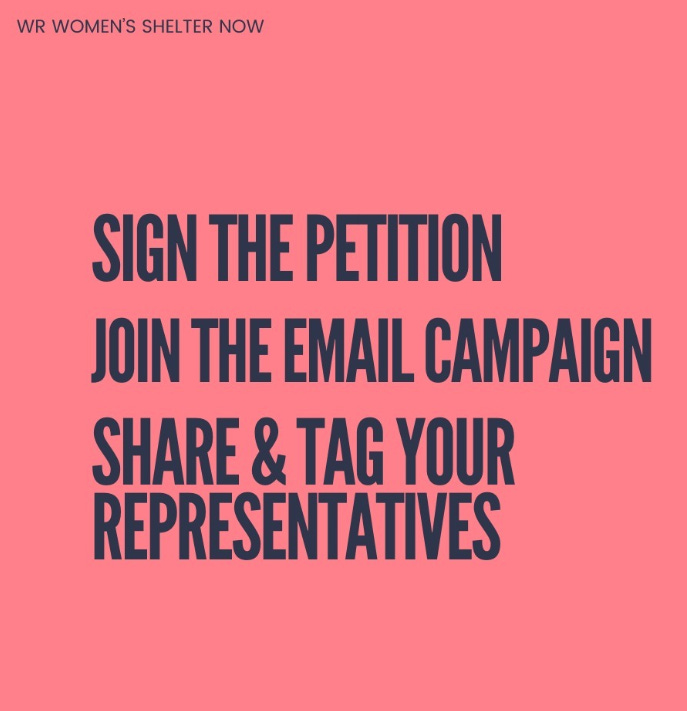 Screenshot of the instagram page: Sign the petition, Join the email campaign, share and tag your representatives