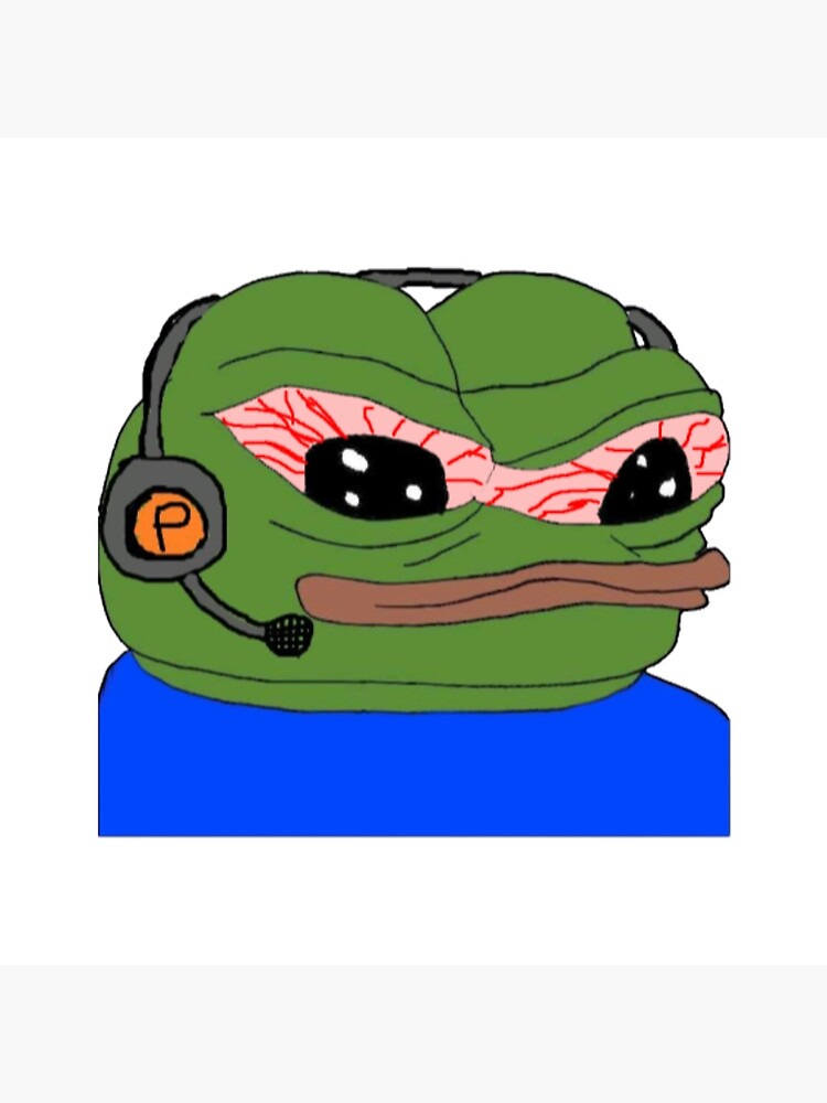 Pepe sticker Gamer Discord funny meme | Greeting Card