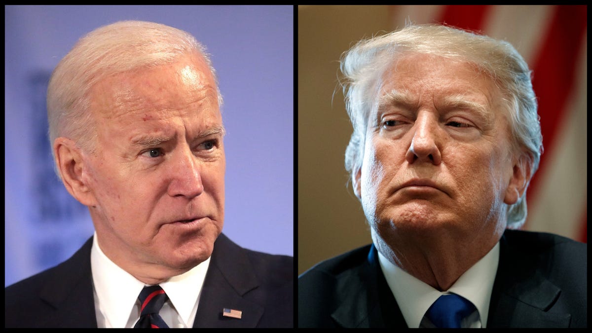Joe Biden (Gage Skidmore/Creative Commons) and Donald Trump (AP)