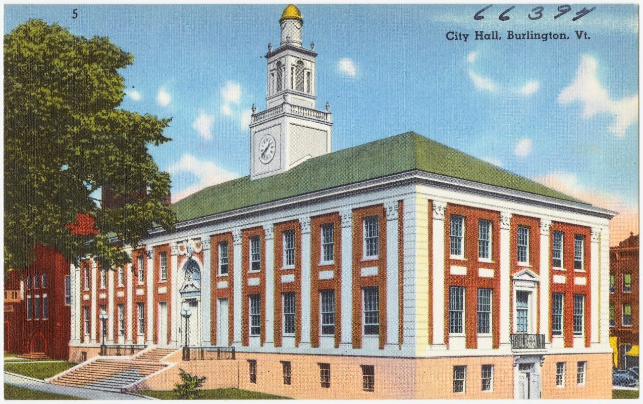 City Hall, Burlington, Vt. - Digital Commonwealth