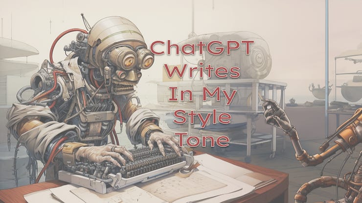 Training a robot to write in my tone and style.