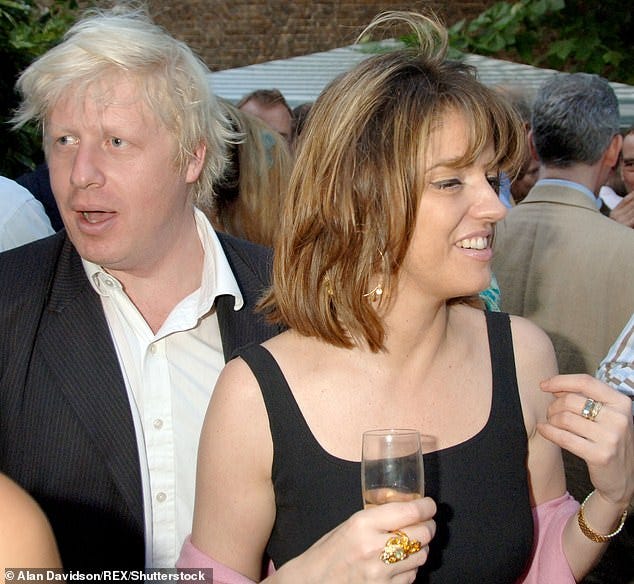 Boris Johnson thinks parties are Dante's third circle of hell, says his old  flame Petronella Wyatt | Daily Mail Online