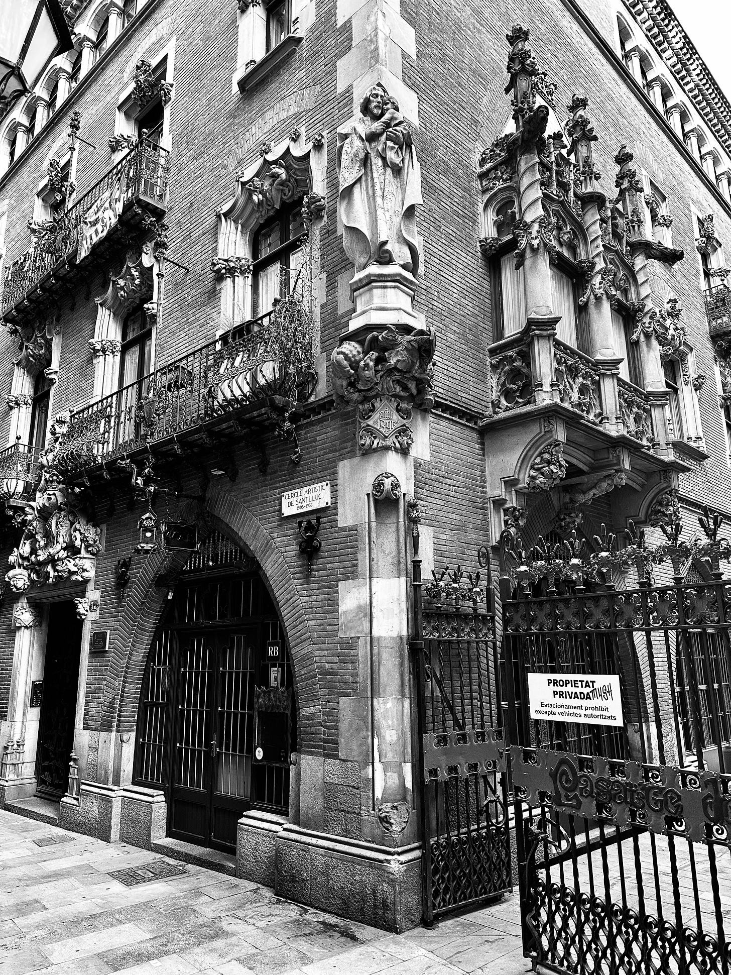 Monochrome photography from Barcelona in Spain