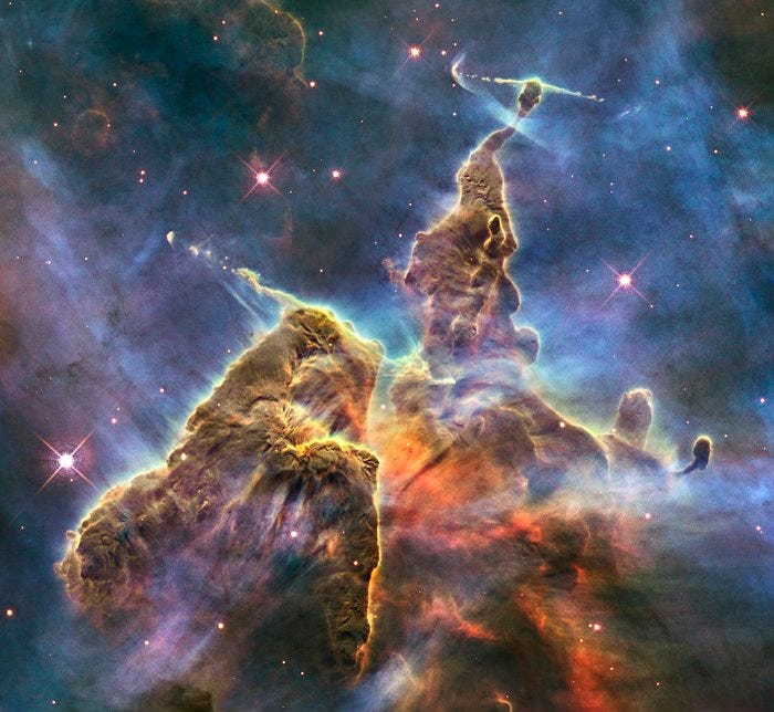 Hubble captures view of “Mystic Mountain”
