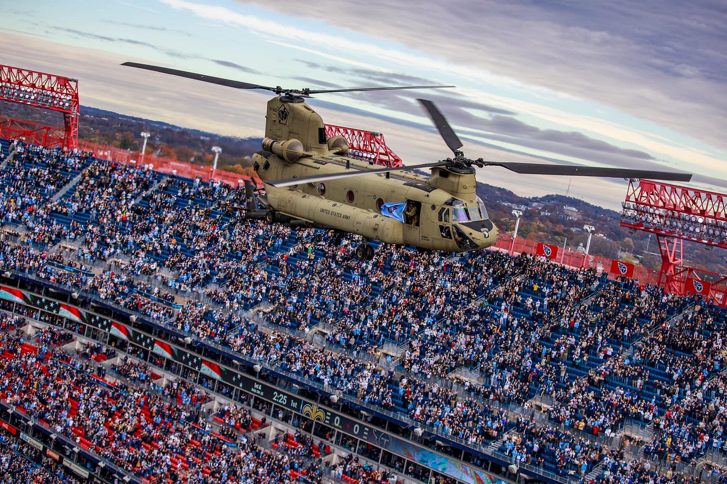 Army launches inquiry into startling NFL game flyover by Fort Campbell  pilots