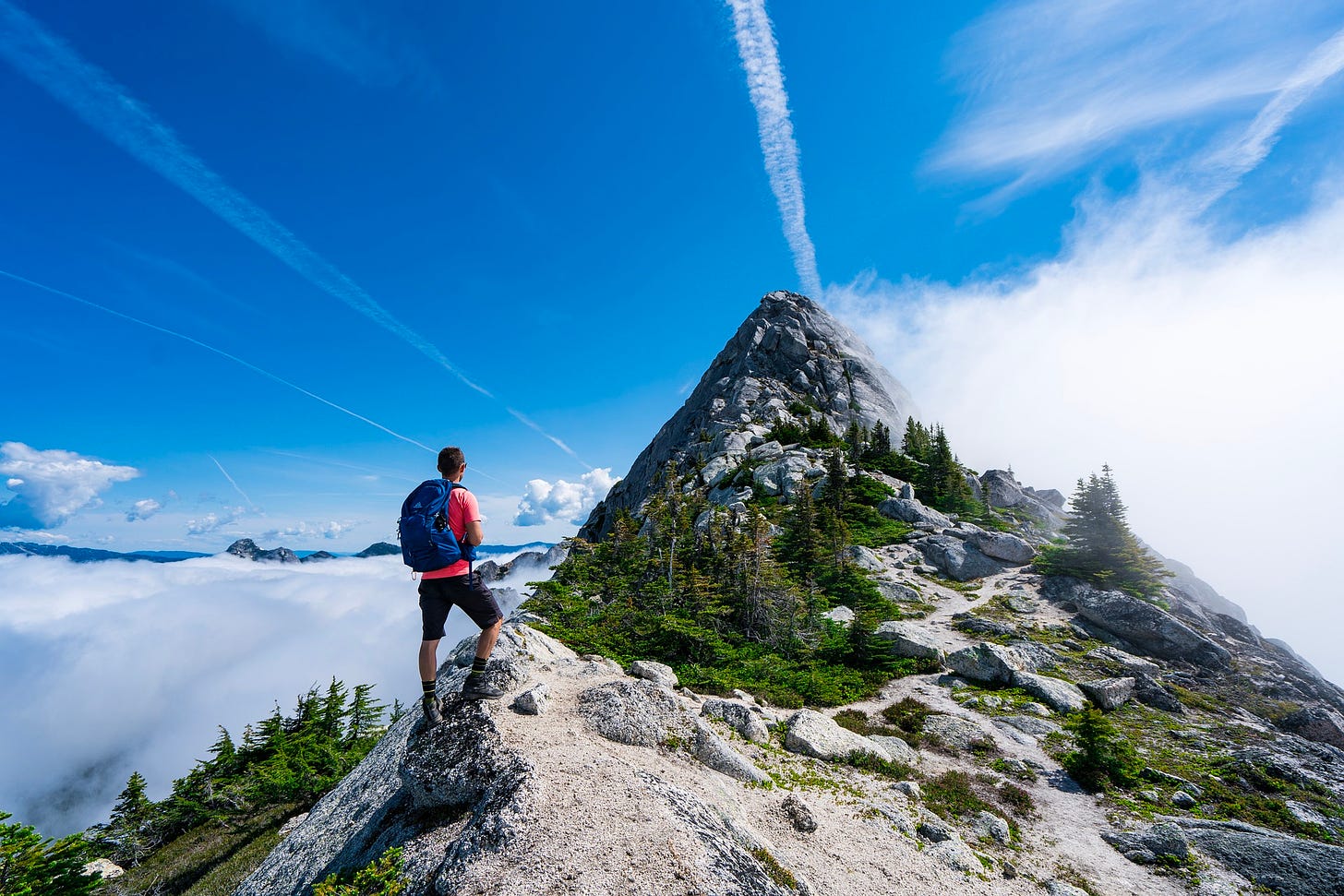 Image of a Mountain Hiker