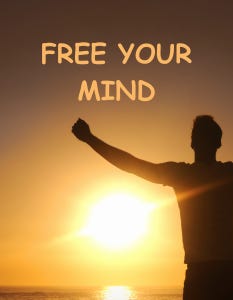 Man shouting 'Free your mind'