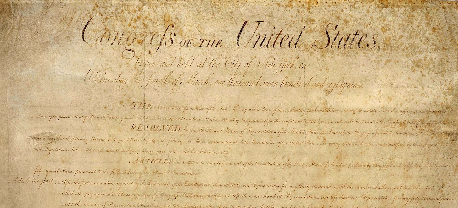 The Bill of Rights ‑ Drafting, Constitutional Convention & Amendments