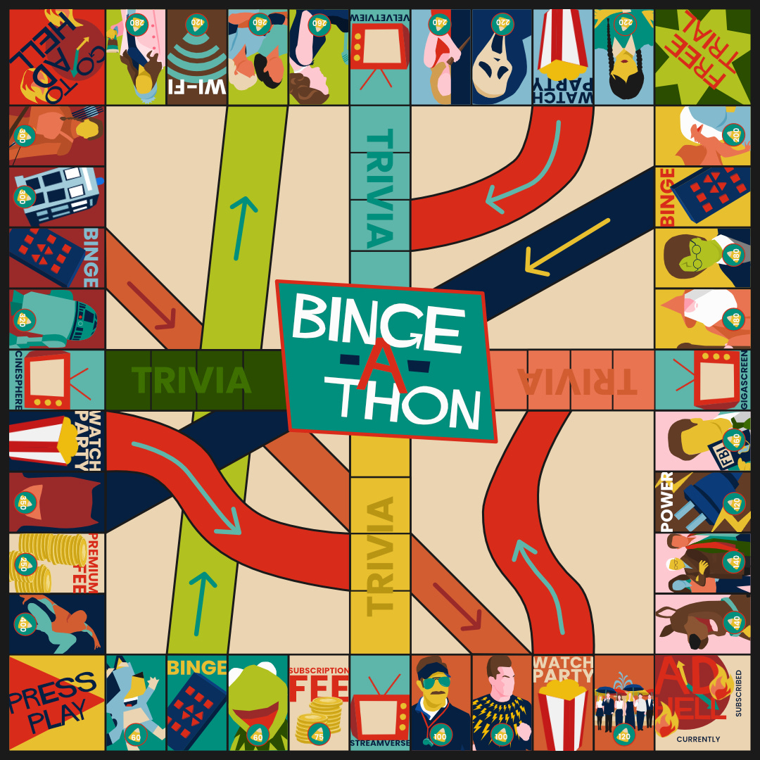 binge-a-thon game board | rmrk*st | Remarkist Magazine
