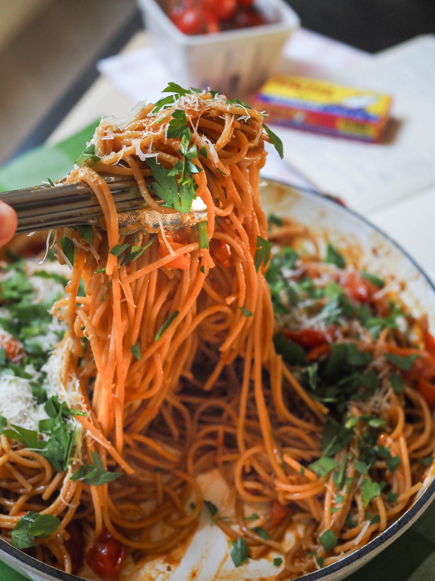 Tomato and Anchovy Spaghetti