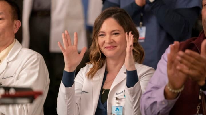 NEW AMSTERDAM -- "How Can I Help" Episode 513 -- Pictured: Sandra Mae Frank as Dr. Elizabeth Wilder -- (Photo by: Ralph Bavaro/NBC)
