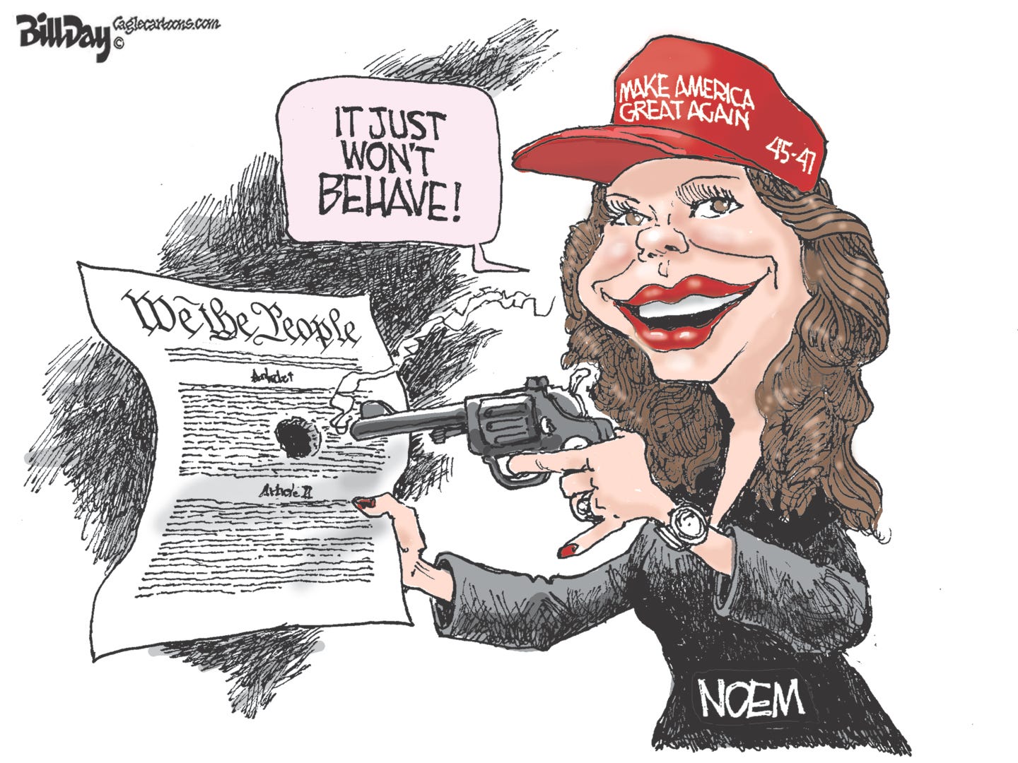 Kristi Noem fails a habeas corpus test | May 22 editorial cartoons | The  Week