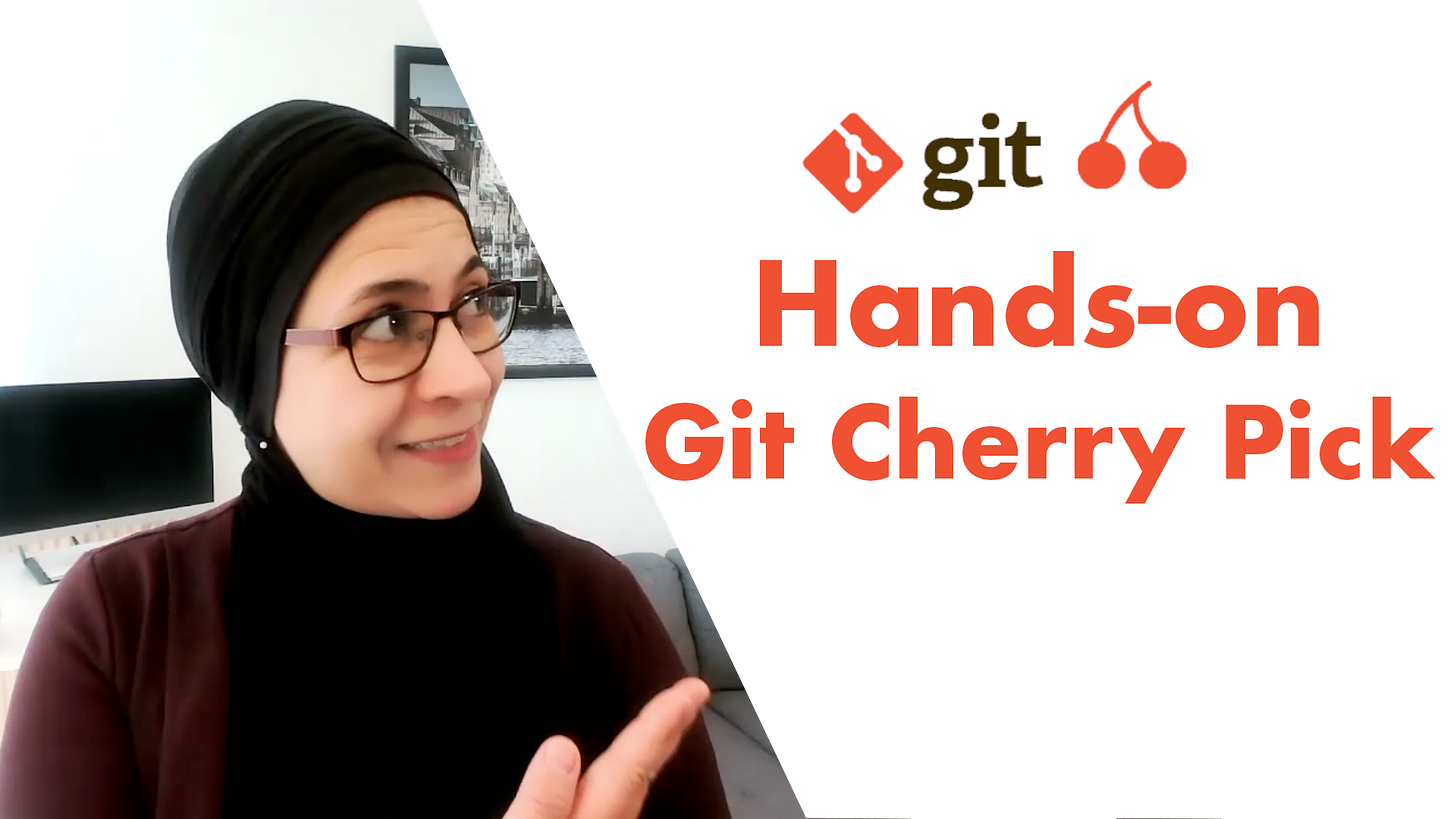 Rakia Ben Sassi showing how to master Git Cherry Pick