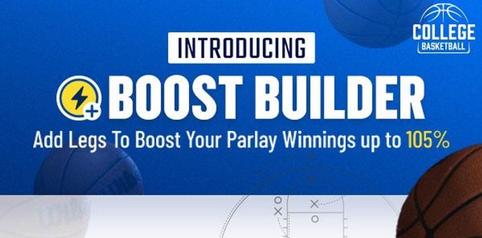 FanDuel Promo: College Basketball Parlay Boost Builder for 1/30/24