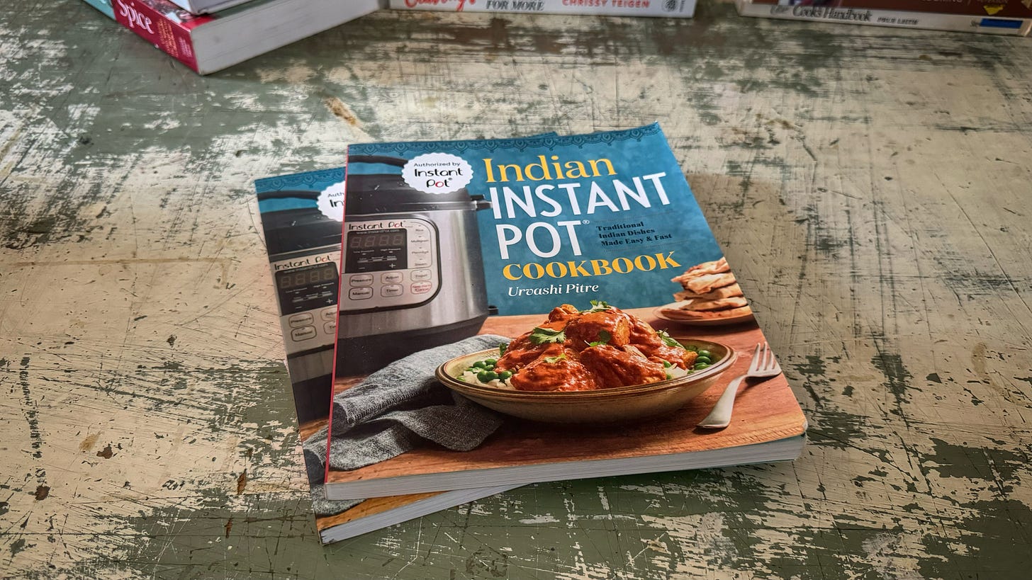 Two copies of Urvahsi Pitre's Indian Instant Pot Cookbook