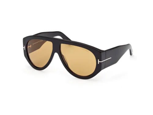 TOM FORD Sunglasses FT1044 Bronson  01E Black brown Man - Picture 1 of 4