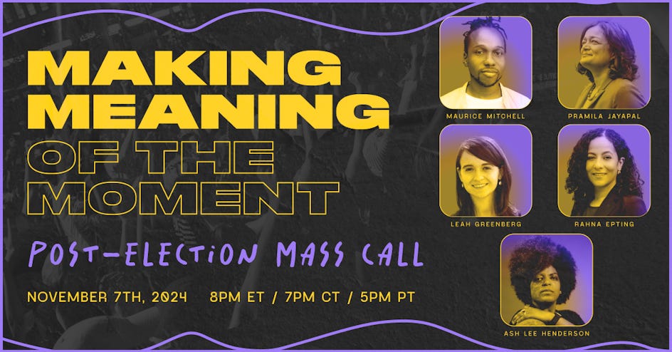 Post-Election Mass Call organized by Election Response Center