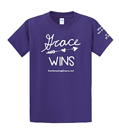 A purple t-shirt with white text

AI-generated content may be incorrect.