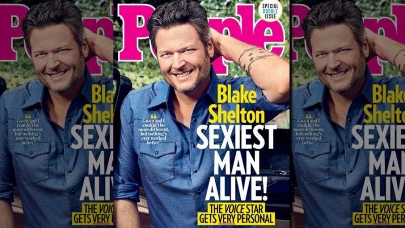 blake shelton sexiest man alive people magazine