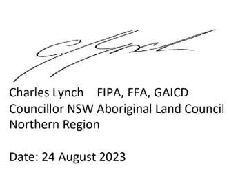 Charles Lynch signature