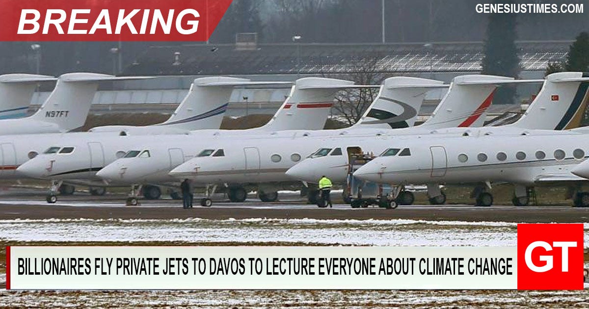 Image result from https://genesiustimes.com/breaking-billionaires-fly-private-jets-to-davos-to-lecture-everyone-about-climate-change/
