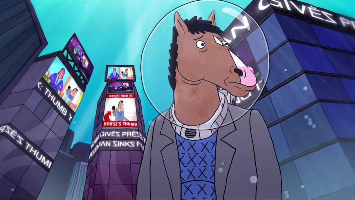 BoJack Horseman in "Fish Out Of Water"