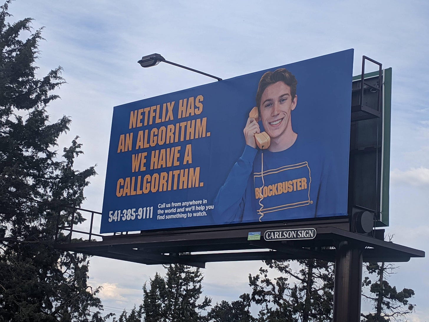 Blockbuster billboard knocking Netflix. : r/agedlikemilk