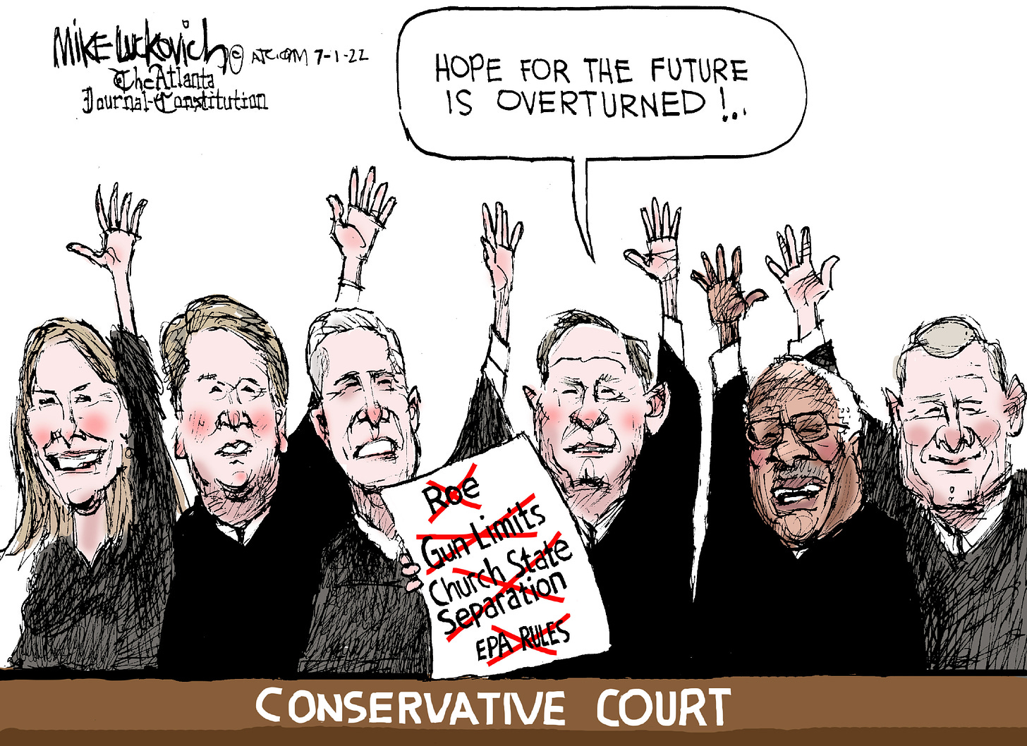 Editorial cartoons for July 5, 2022: Supreme Court edition - oregonlive.com