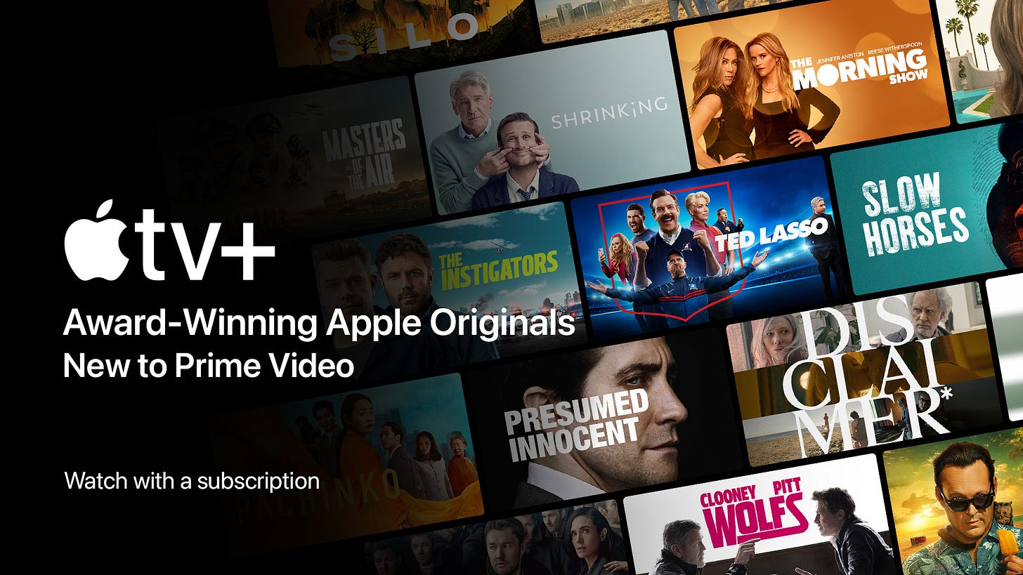 tv+ THE INSTIGATORS Award-Winning Apple Originals New to Prime Video