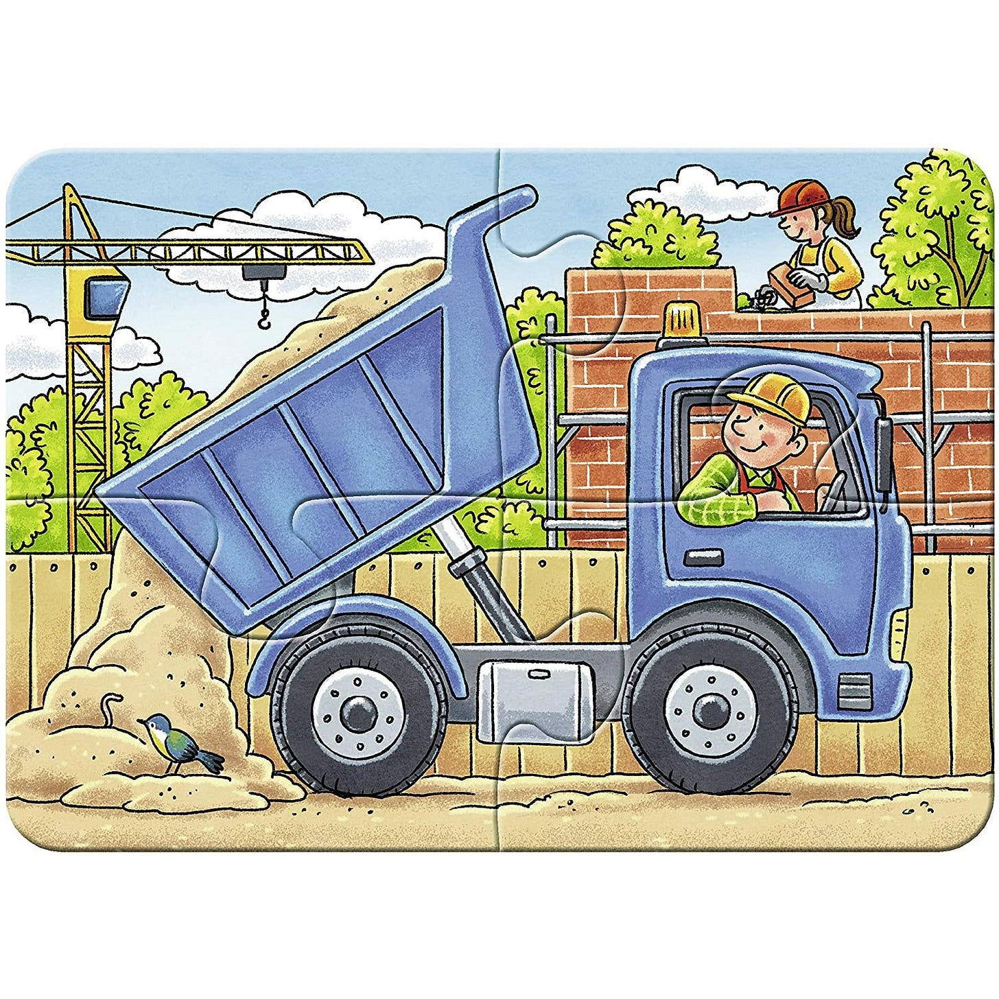 Ravensburger My Favourite Construction Vehicle Puzzle 2,4,6,8 Pieces 2Y+ -  Peekaboo