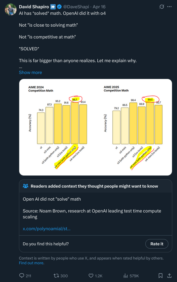 AI, solving math once again. AI, solving math once again.