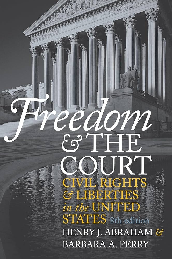 Freedom and the Court: Civil Rights and Liberties in the United States :  Abraham, Henry J, Perry, Barbara A: Amazon.se: Böcker