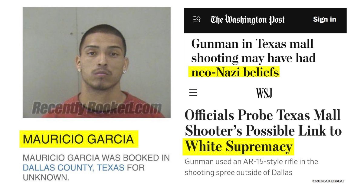 Erin Elizabeth Health Nut News 🙌 on Twitter: "Breaking: Washington Post  explains that 33 y/o Mauricio Garcia, the mass shooter from Texas, might be  a white supremacist or neo Nazi.🤯🤯 https://t.co/Z1XqtgXaxL" /