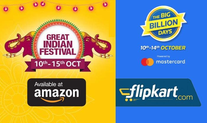 Amazon Great Indian Festival And Flipkart's The Big Billion Days is Now  Live: Check Out Top Deals on Smartphones, Electronics Among Others |  India.com