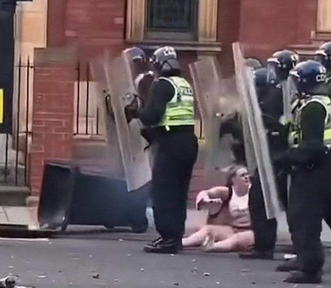 Middlesbrough riots: Woman pushing wheelie bin ends up flat on her face | UK  News | Metro News