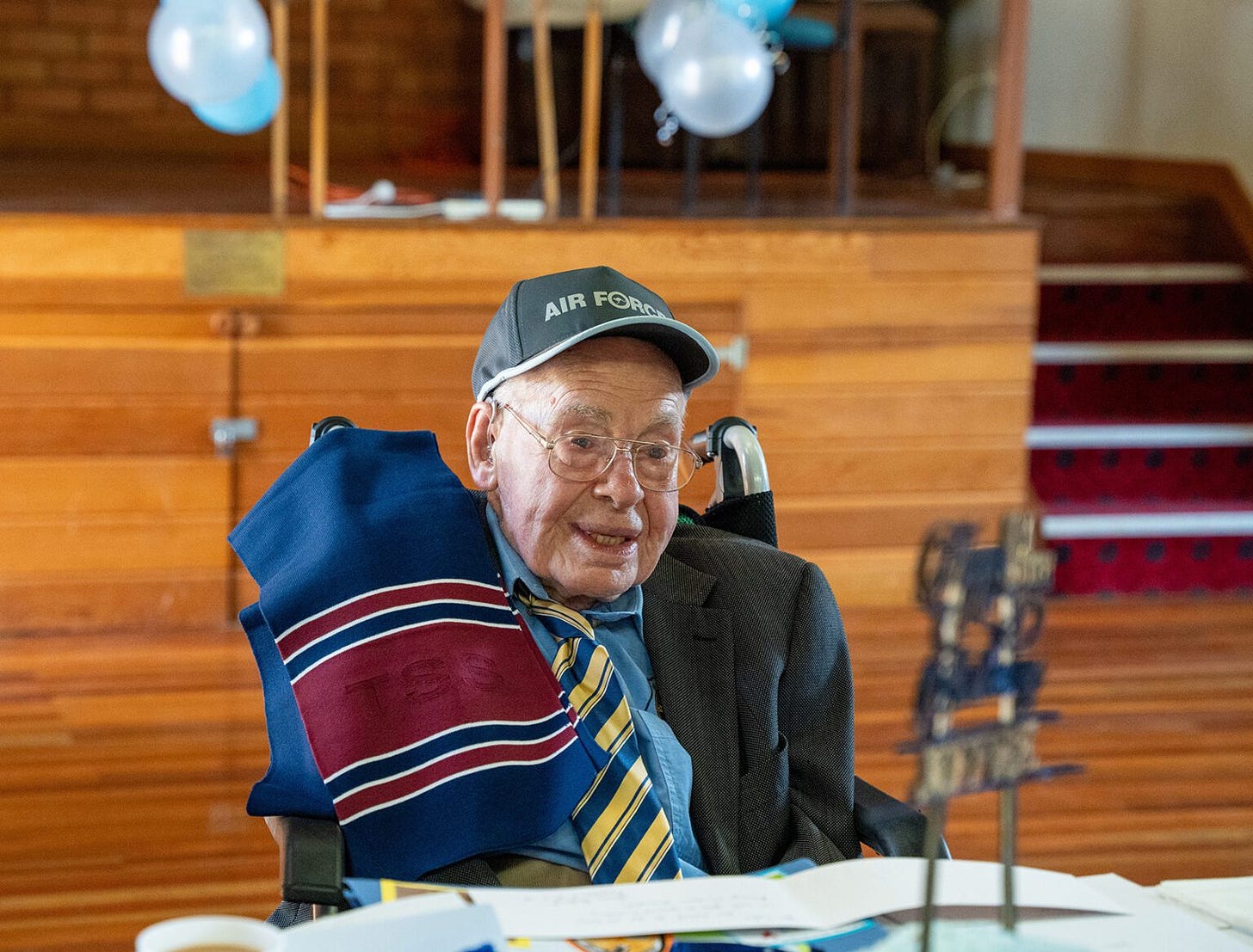 Highfields welcomes 104-year-old veteran