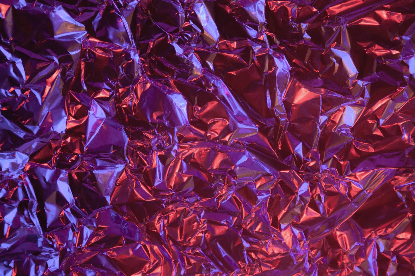 Crinkly purply shiny paper