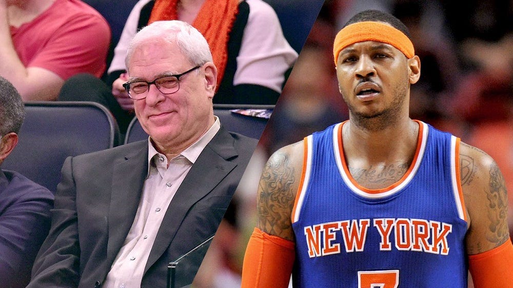 Phil Jackson pulls welcome mat out from under Carmelo Anthony 2017 images