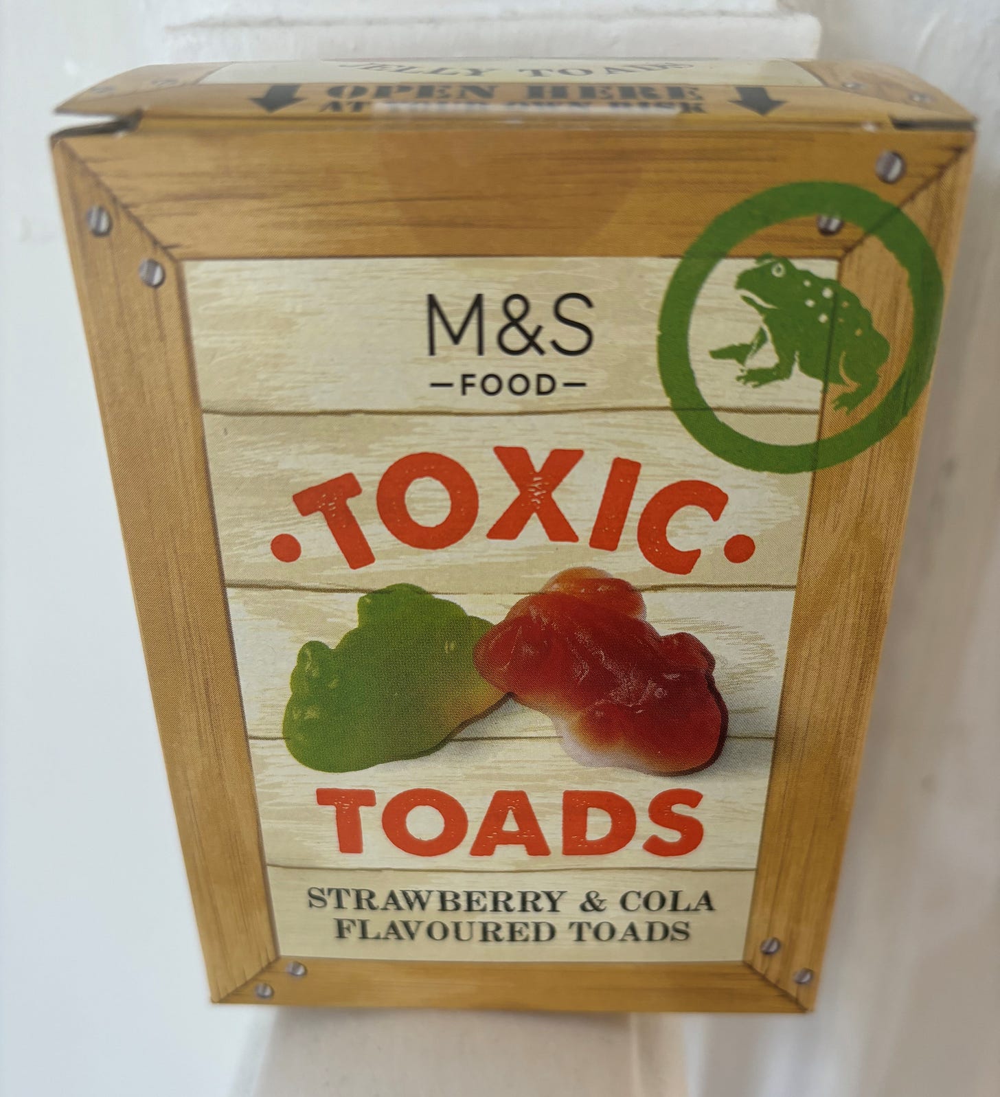 Box of M&S Toxic Toads